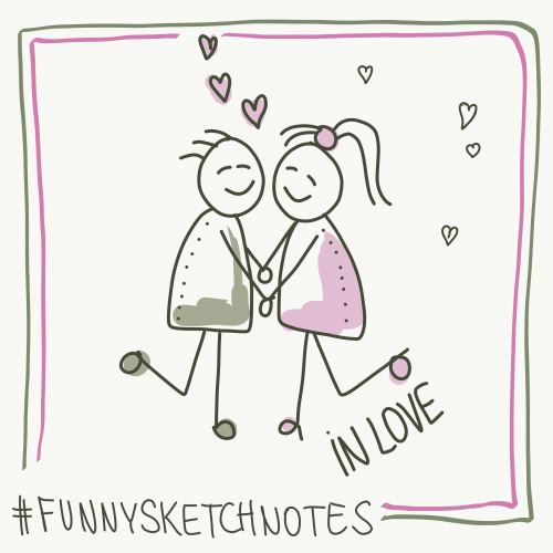 Funny Sketchnotes - In Love